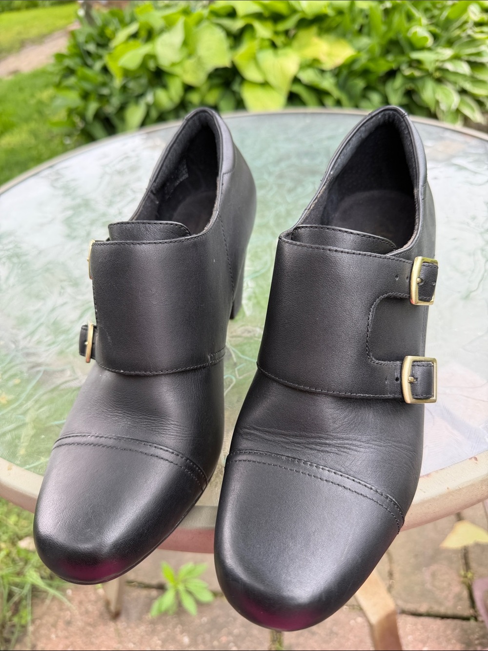 #clarks bendable double monk shoe